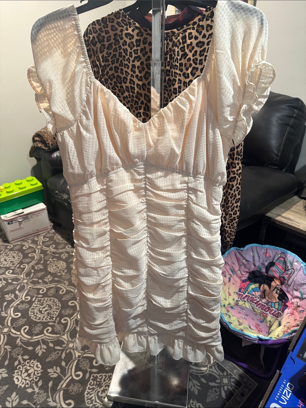 Peach Love California Cream Satin Top